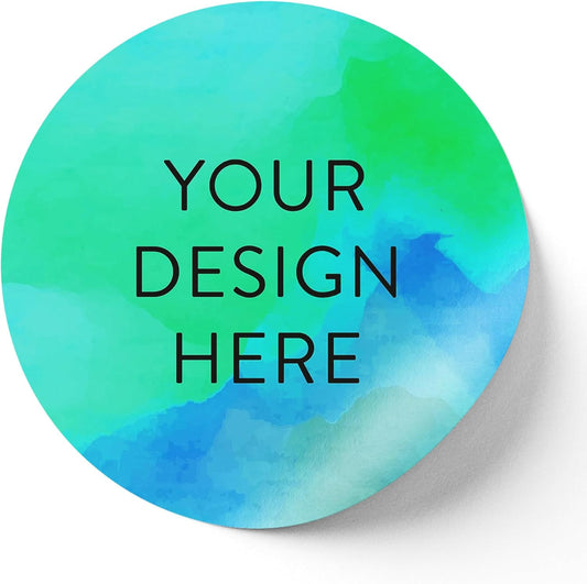 100 Custom Vinyl Stickers - Upload Your own Image, Text, Design, Logo - Personalized Logo Labels for Handmade, Packaging, Bottle, Jars, Candle, Brand Stickers (Peach, 4x4)