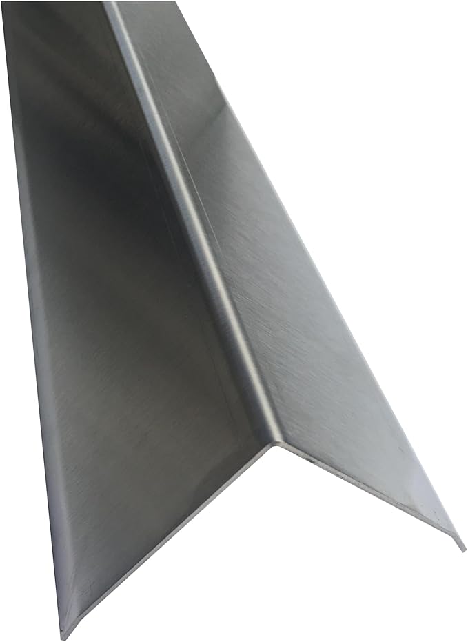 Brushed 304 Stainless Steel Corner Guards, 48" Wall Protectors, 20ga & 16ga, Available in 1/2" to 4", Multi-Pack Options (1, 2, 5, or 10) (2, 3 1/2 x 3 1/2, 16ga, with Hug Edges)