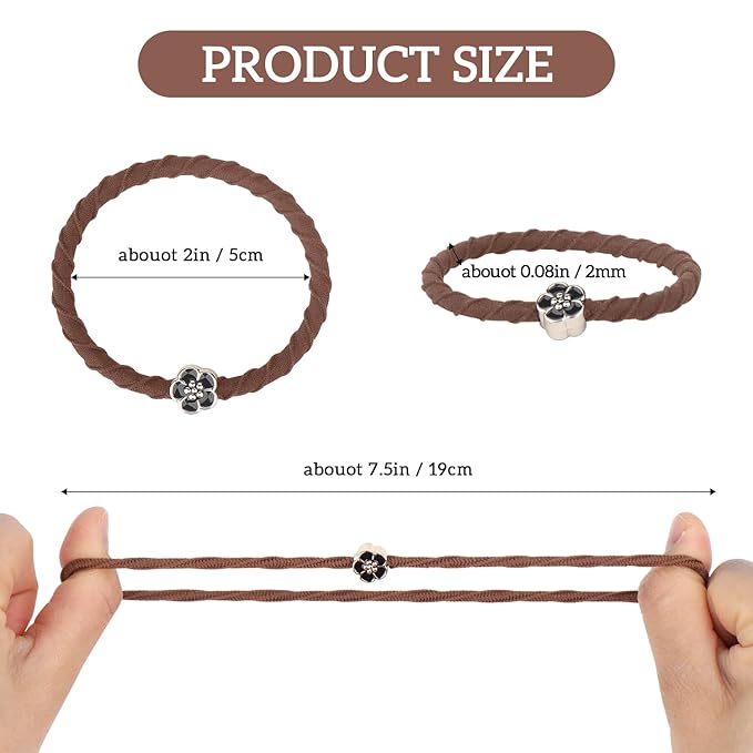 YONOY Boho Hair Tie Bracelets for Women, 20 Pcs 5 Styles Hair Elastics for Thin and Thick Hair/Pony Tails - No Damage