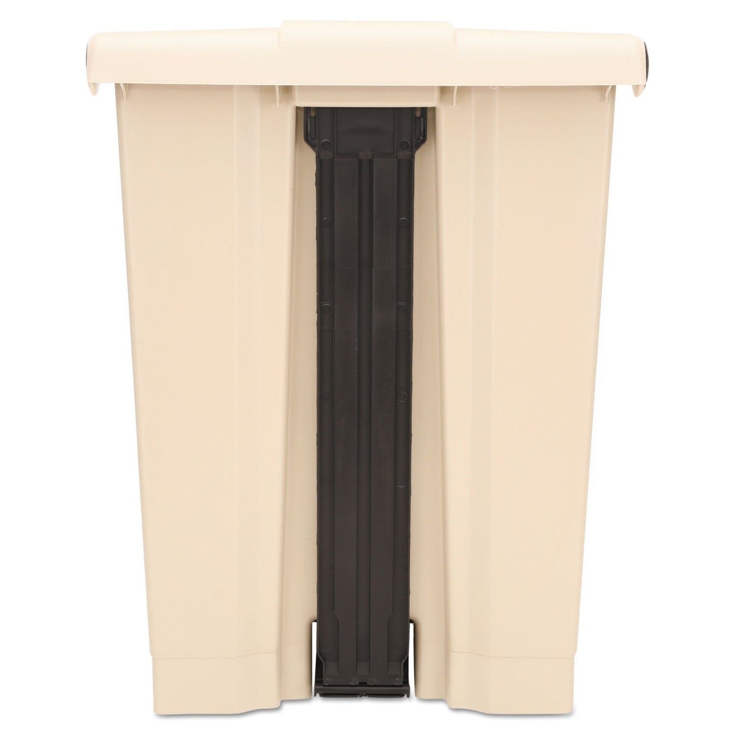 Rubbermaid Commercial Products Step-On Lid Trash Can, 18-Gallon, Beige, Hands-Free Sanitary Use Garbage Can for Medical Waste in Hospitals/Lab/Emergency/Patient Rooms