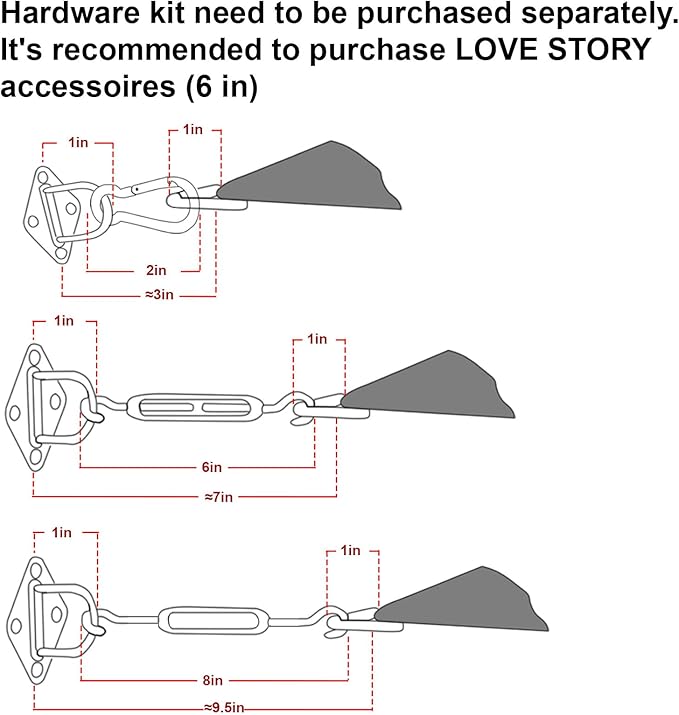 LOVE STORY Custom Size 6' x 7' Silver Sun Shade Sail Canopy Commercial Rectangle Sail Shade Fabric for Patio Garden Backyard Pool (Customized)