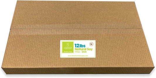 Direct Candle Supply 12lb Soy Wax Blend for Candle Making, Natural Candle Making Supplies, Paraffin Free, Creamy for High Load Fragrance, Candle Blend for Container Candles, Tealights and Wax Melts