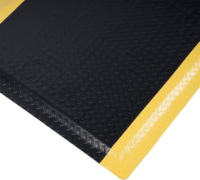 Nisorpa Anti Fatigue Mats Industrial 2' x 7' Ergonomic Standing Mat 15/16" Extra Thick Cushioned Shop Floor Mats Kitchen Mats Heavy Duty Commercial Diamond Plate Support for Leg & Back Pain