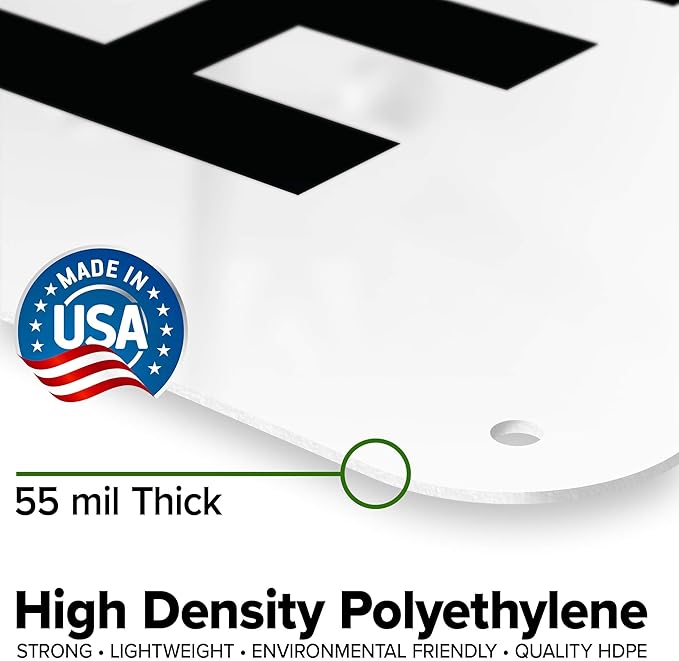 Custom Emergency Sign, OSHA Sign, 24x30 Inches, 55 mil thick HDPE (high density polyethylene), Made in USA by My Sign Center