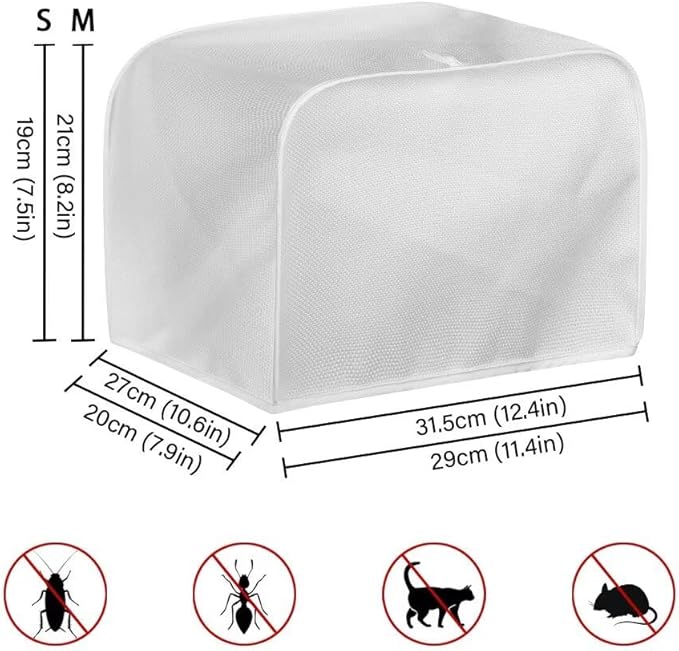 Easter Tulip 2 Slice Toasters Cover Anti-Stains Highland Cattle Print Bread Maker Covers with Handle Holiday Kitchen Decor Small Appliance Covers