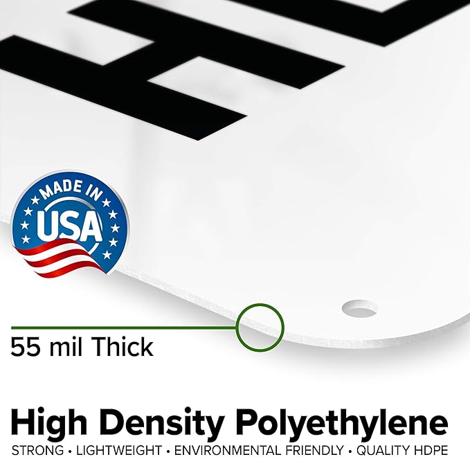 Custom Notice Sign, OSHA Sign, 18x24 Inches, 55 mil thick HDPE (high density polyethylene), Made in USA by My Sign Center