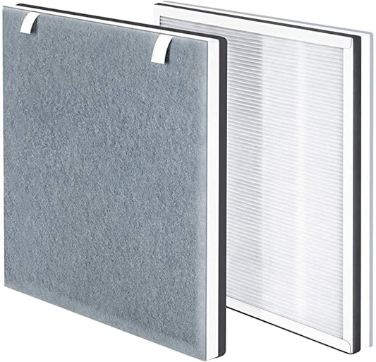 Leemone Vital 100 Replacement Filter Compatible with LEVOIT Vital100 Air Purifier and VAVA VA-EE004 Air Purifier, True HEPA High-Efficiency Activated Carbon, Vital 100-RF, 2 Pack