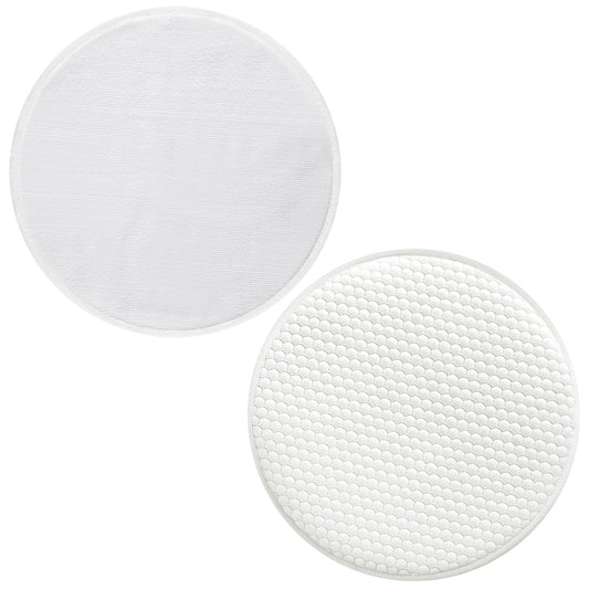 2 Pack 12" Floor Machine Pads Compatible with Oreck Commercial 550MC 437.056 Orbiter Scrubber Machine, Microfiber Carpet Bonnet, Floor Buffer Pad for Deep Cleaning (Bonnet & Buffer)