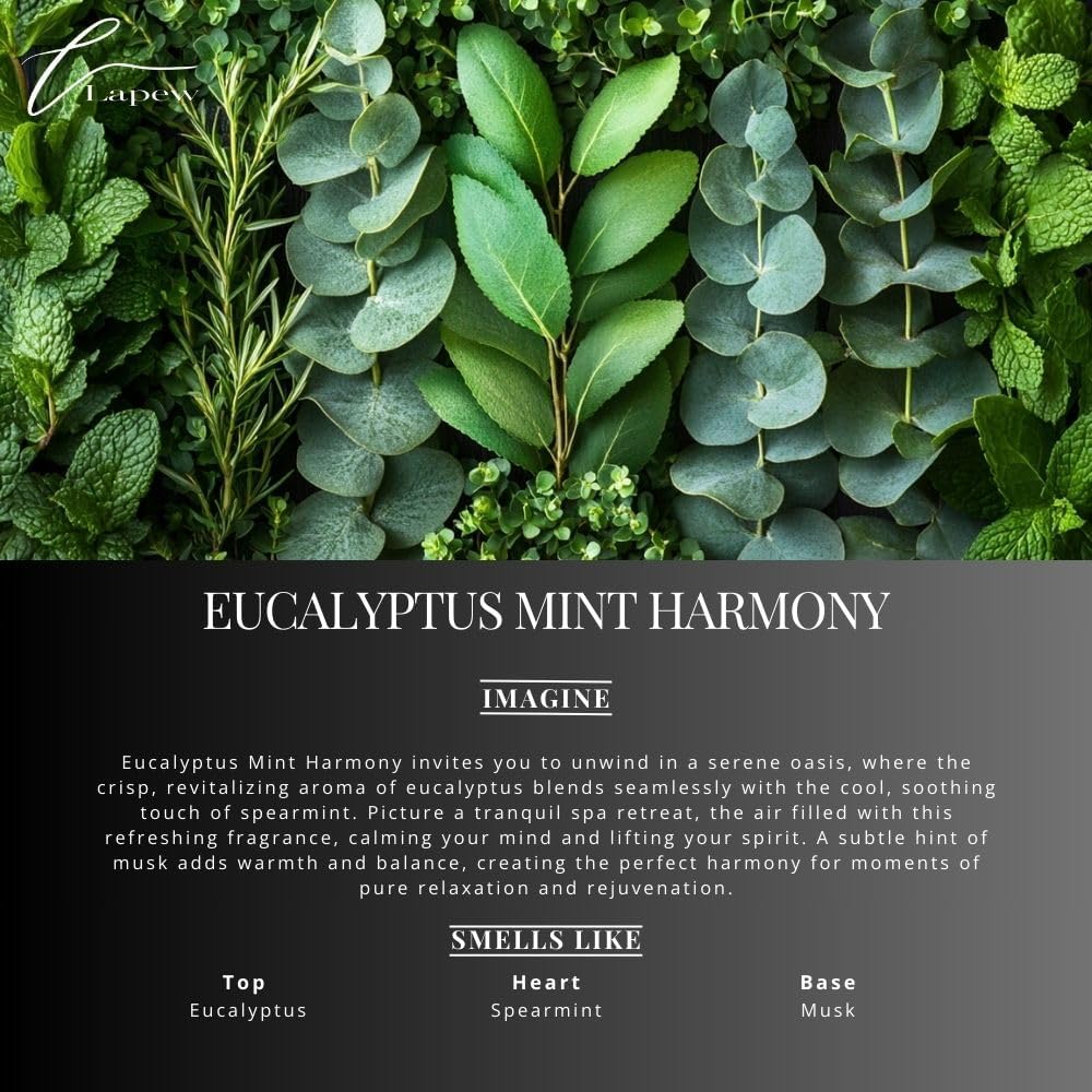 Eucalyptus Mint Harmony Carpet Freshener Powder Refill 36 oz | Powerful Odor Eliminator for Home | Upholstery Deodorizer | Carpet Deodorizer | Pet Urine | Cat Litter Box | Eucalyptus Spearmint