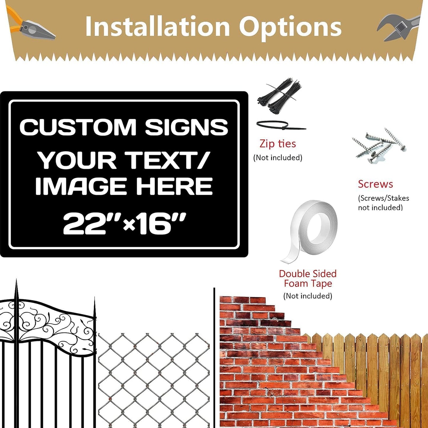 custom metal sign,Aluminum Weatherproof Metal Sign Multiple Sizes Custom Personalized Text And picture Here,hazard sign,garden sign,custom door sign,Customised business signs