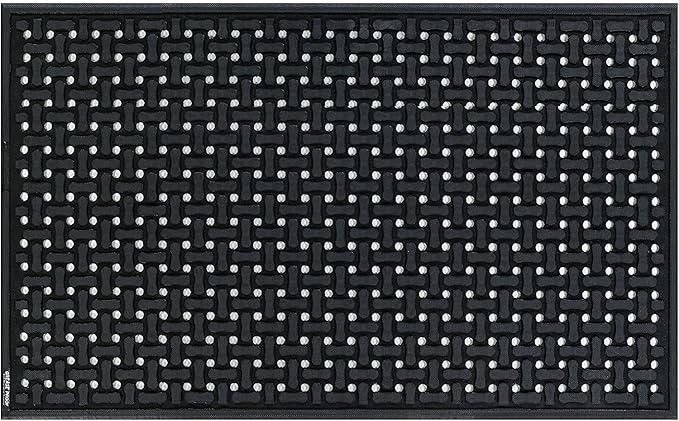 M+A Matting Comfort Flow Anti Fatigue Mat - Grease Proof, Oil Proof, Odor Resistant, Lightweight Commercial Kitchen Mat for Wet Areas – Black (3' x 9')
