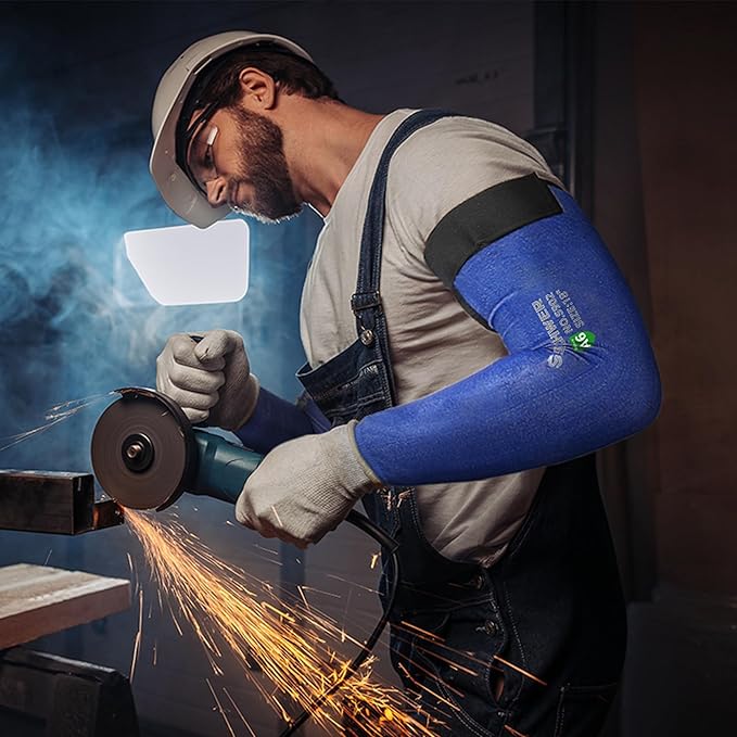 Schwer AIR-SKIN ANSI A6 Cut Resistant Arm Sleeves for Men & Women S902, Non-PFAS Arm Protectors for High Risk Work, Arm Protectors for Thin Skin, Gardening Sleeves for Farming, Lightweight, Breathable