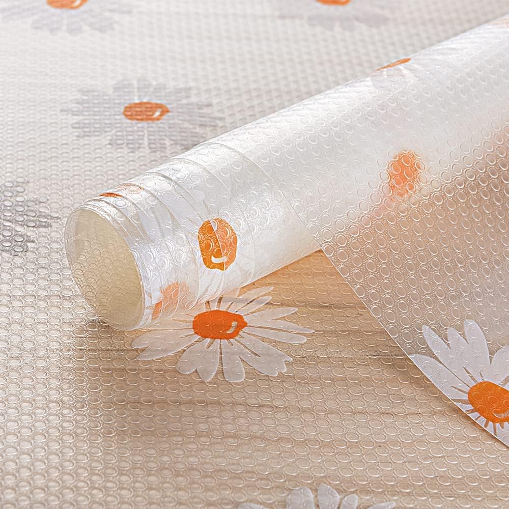 INNOLITES Shelf Liners for Kitchen Cabinets – Drawer Liner Waterproof & Oil-Proof, Non-Adhesive EVA Mat – Durable & Washable – for Shelves, Cupboard, Dresser 23.6" x 360"