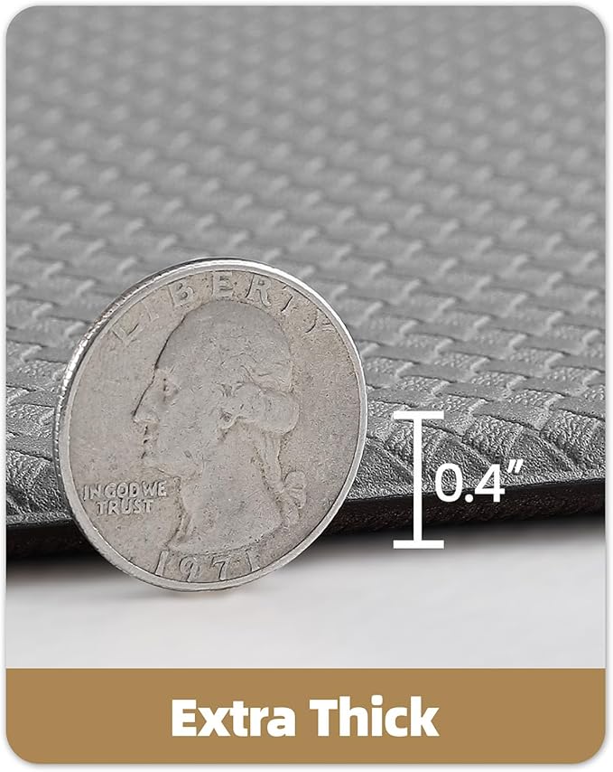 Color&Geometry Anti Fatigue Cushion Padded Kitchen Mat for Floor - 17x29+17x59,Easy Clean, Waterproof & Oil Proof, Anti Slip, Foam Rubber Runner Rug for Front Sink Comfort Standing, Grey Set of 2