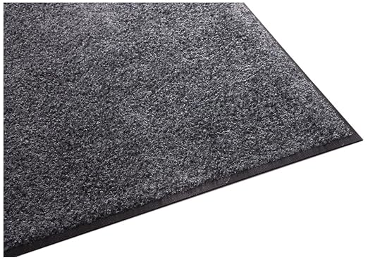 Guardian Platinum Series Indoor Wiper Floor Mat, Rubber with Nylon Carpet, 2'x13', Grey