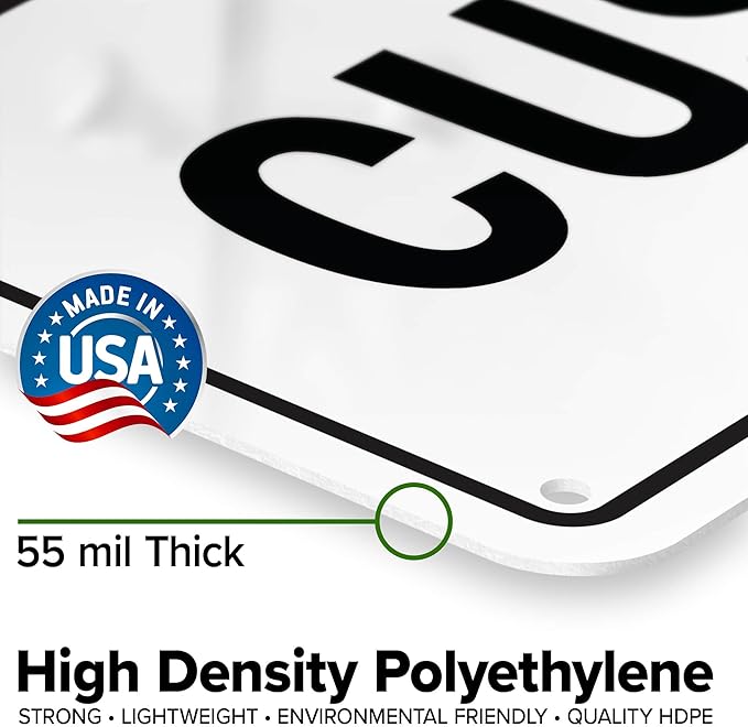 Custom Danger Sign, Ansi Sign, Osha Compliant, 7x10 Inches, 55 mil thick HDPE (high density polyethylene), Made in USA by My Sign Center