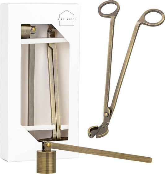 Candle Wick Trimmer and Candle Snuffer Accessory Set – Pick Your Color