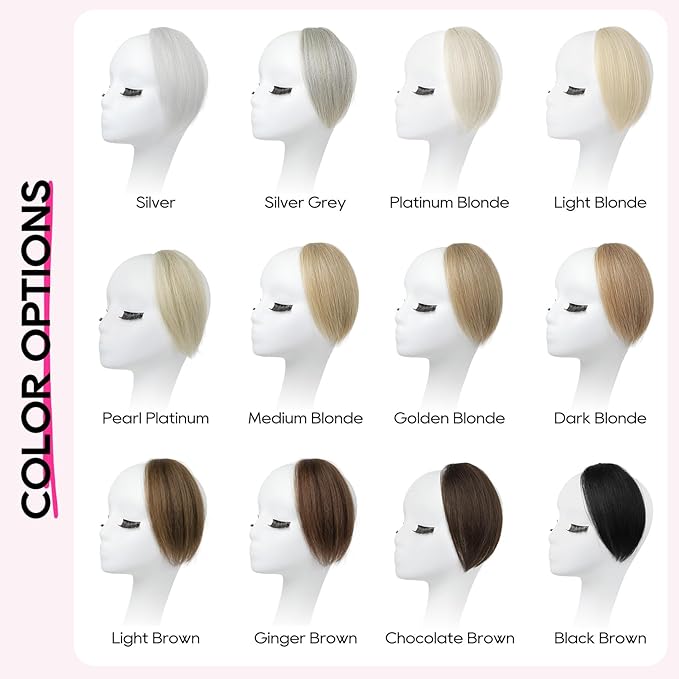 REECHO Clip in Hair Volumizer, Short Thick Clip in Hairpieces Adding Extra Hair Volume Extensions for Women with Thin Fine (Black, 8 Inch(Pack of 4))
