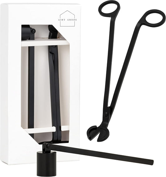 Candle Wick Trimmer and Candle Snuffer Accessory Set – Pick Your Color