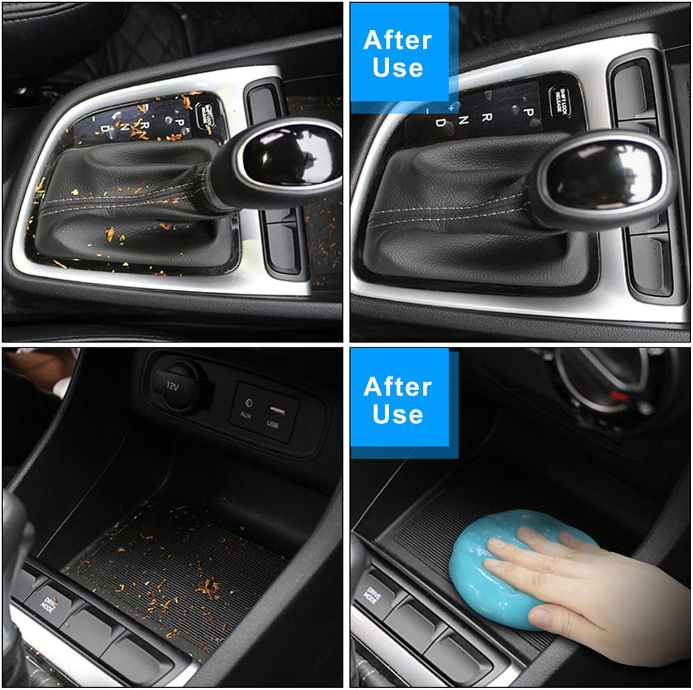 TICARVE 2Pack Cleaning Gel Car Putty Car Detail Putty Auto Detail Gel Detail for Car Interior Cleaner Kits Automotive Car Slime Keyboard Cleaner Blue (320g/11.2oz)