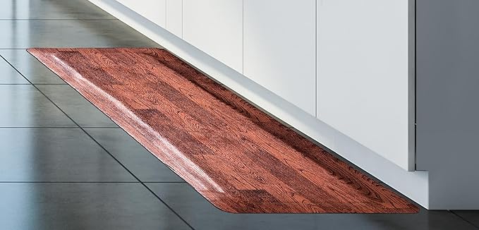 Rhino Mats, Softwoods Anti Fatigue Floor Mat, Commercial Grade Kitchen Mat, Standing Desk Mat, Office, Garage or Anywhere, Standing Comfort. (Oak, 2' x 4' x 1/2")