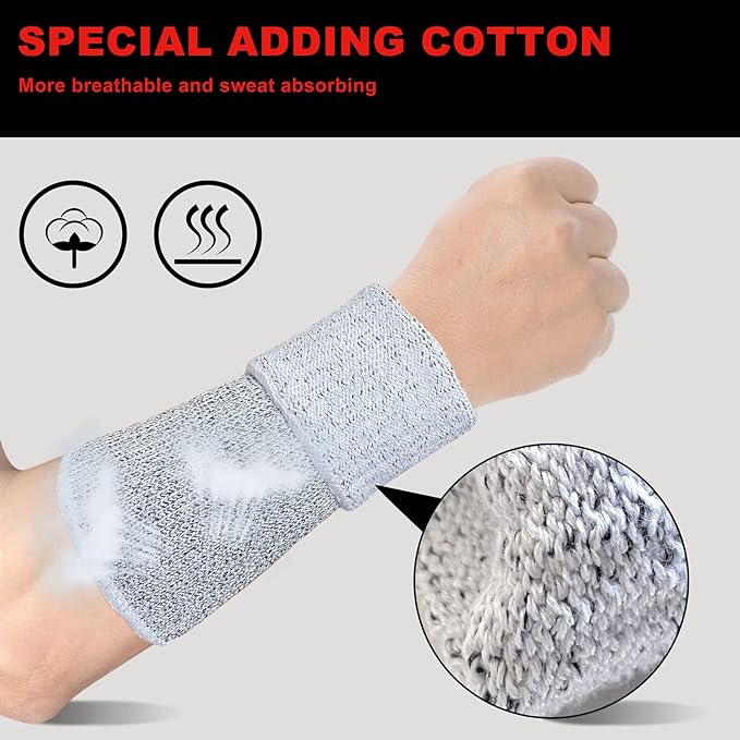 Evridwear Arm Protectors for Thin Skin and Bruising Cut Resistant Arm Sleeves Arm Guards Protective Sleeves for Men Women
