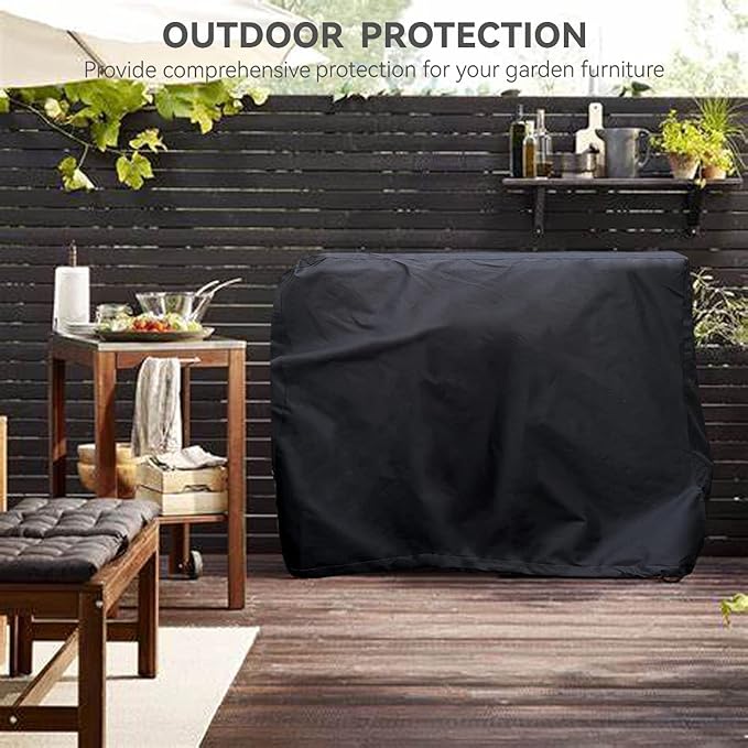 Outdoor Prep Table Cover - Heavy Duty Waterproof Cover for Outdoor Stainless Steel Table,Black