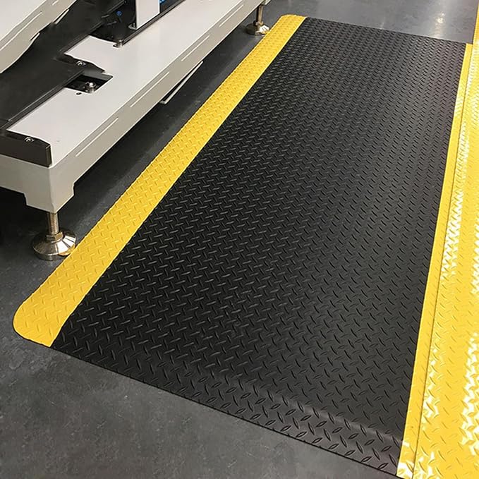 Nisorpa Anti Fatigue Mats Industrial 2' x 5' Ergonomic Standing Mat 15/16" Extra Thick Cushioned Shop Floor Mats Kitchen Mats Heavy Duty Commercial Diamond Plate Support for Leg & Back Pain