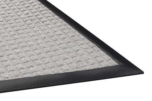 Guardian WaterGuard Indoor/Outdoor Wiper Scraper Floor Mat, Rubber/Nylon, 2'x3', Grey