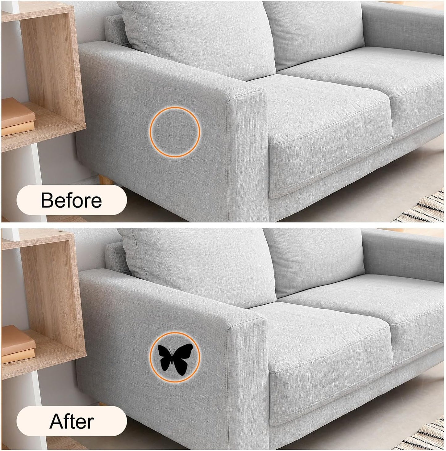 Repair Patches Repair Tape Self-Adhesive DIY Repair Patch Linen Gear Patch for Sofa, Furniture, Chair, Clothing,Tents,17x158 Inch,Deep Blue