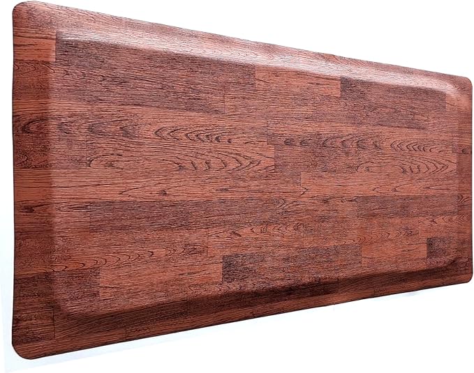 Rhino Mats, Softwoods Anti Fatigue Floor Mat, Commercial Grade Kitchen Mat, Standing Desk Mat, Office, Garage or Anywhere, Standing Comfort. (Oak, 3' x 5' x 7/8")