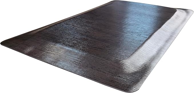 Rhino Mats, Softwoods Anti Fatigue Floor Mat, Commercial Grade Kitchen Mat, Standing Desk Mat, Office, Garage or Anywhere, Standing Comfort. (Black Walnut, 3' x 15' x 1/2")