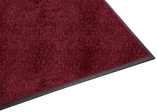 Guardian Platinum Series Indoor Wiper Floor Mat, Rubber with Nylon Carpet, 4'x20', Burgundy