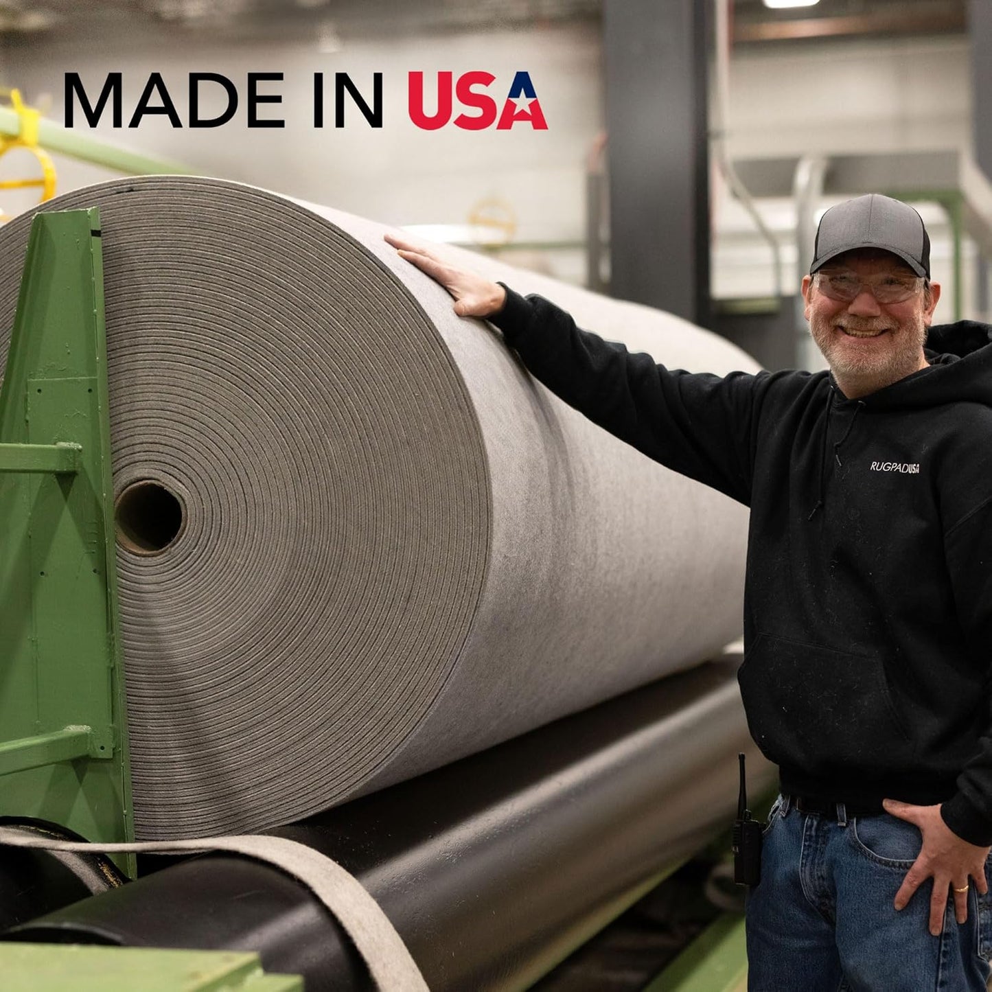 RUGPADUSA - Eco-Plush - 7'x9' - 1/4" Thick - 100% Felt - Premium Cushioned Rug Pad - Available in 3 Thicknesses, Many Custom Sizes