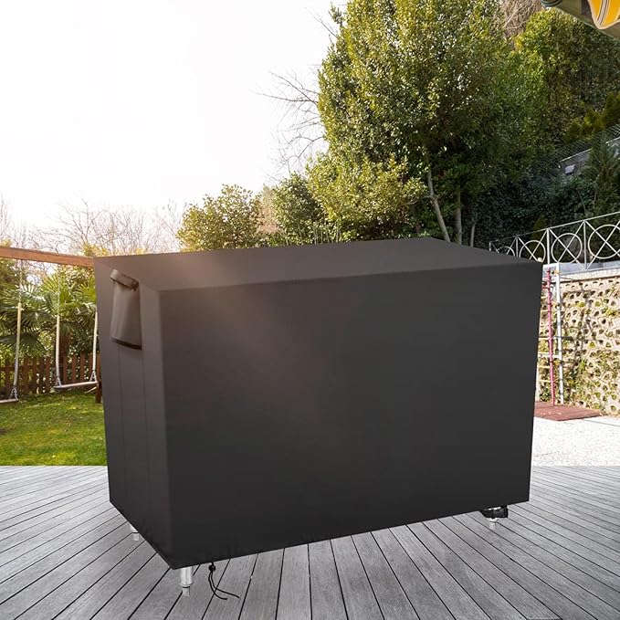 Outdoor Prep Table Cover 60 Inch,Waterproof Fadeproof UV Resistant Patio Stainless Steel Metal BBQ Table Cover All Season Protection for Outdoor Table - 60 x 30 x 34 Inch