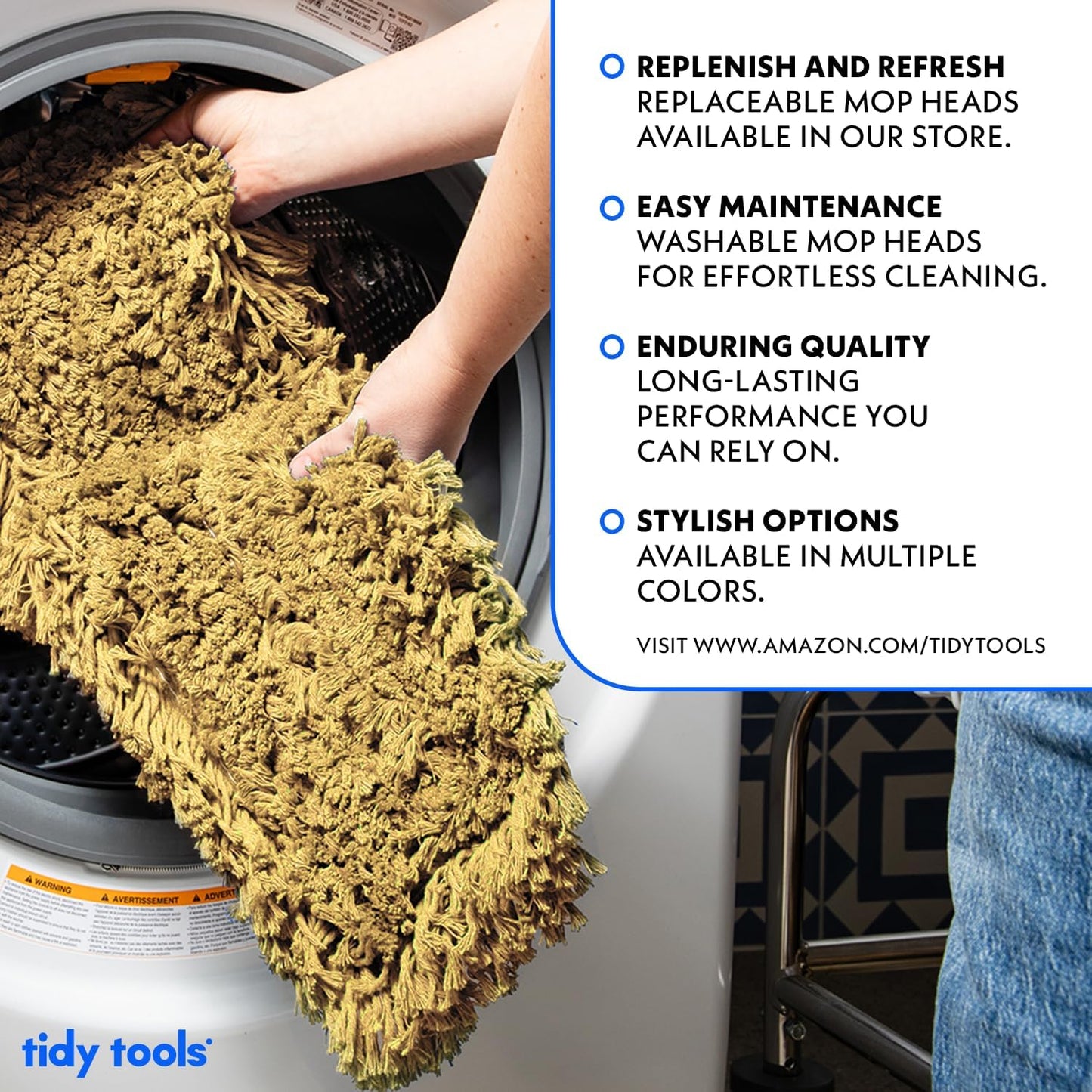 36 Inch Yellow Commercial Dust Mop & Floor Sweeper with Extendable Handle – Mop for Hardwood, Tile, and Concrete Floor Cleaning