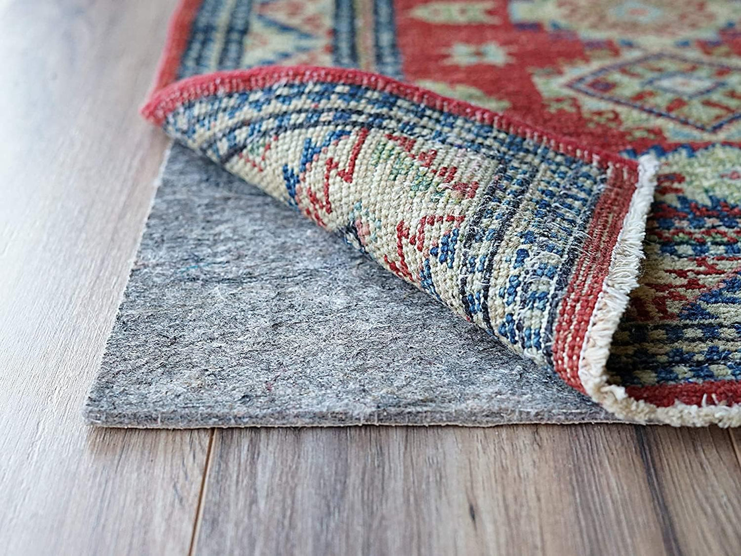 RUGPADUSA - Dual Surface - 2'x12' - 1/4" Thick - Felt + Rubber - Non-Slip Backing Rug Pad - Safe for All Floors
