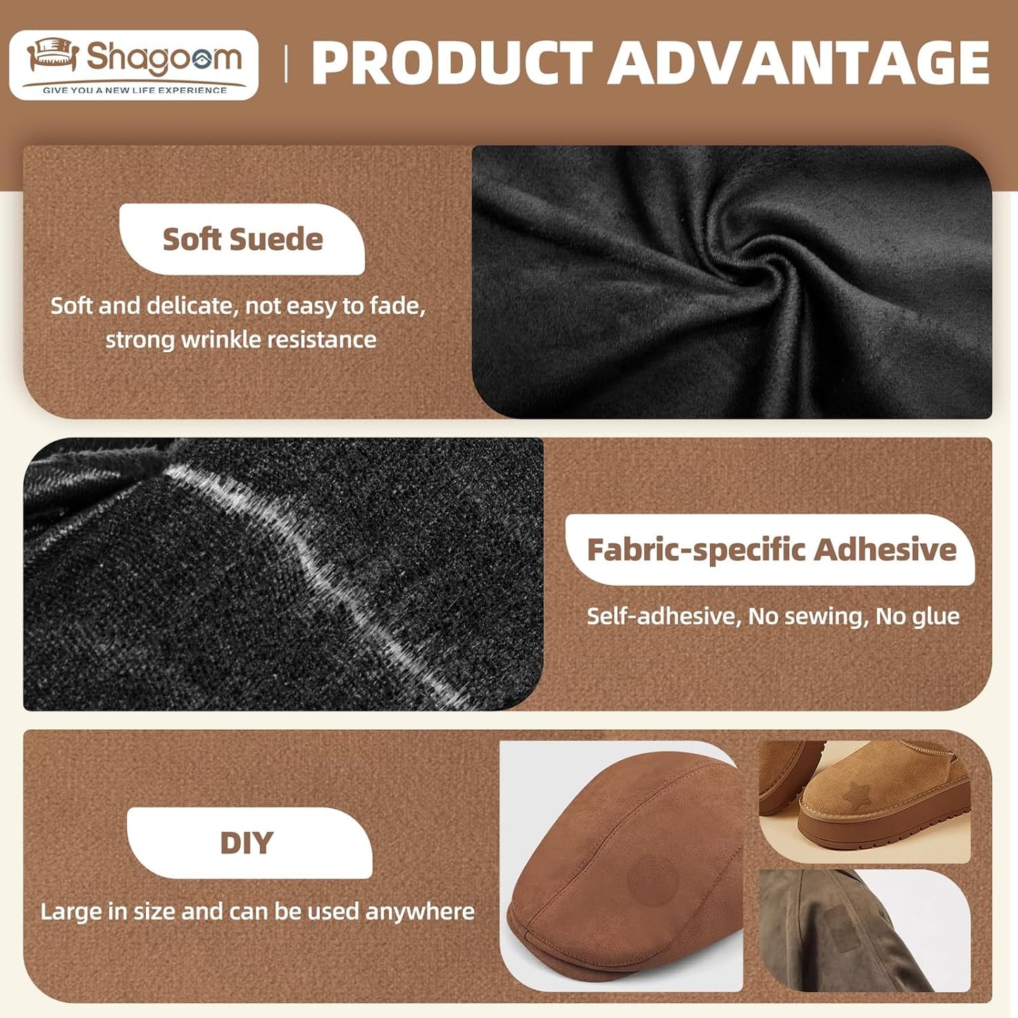 Suede Repair Patch, Large Fabric Repair Tape, Self-Adhesive Patches for Furniture, Couch, Sofa, Car Interior, Shoes, Hand Bag, Clothing (Dark Blue, 3.5X79 Inch)
