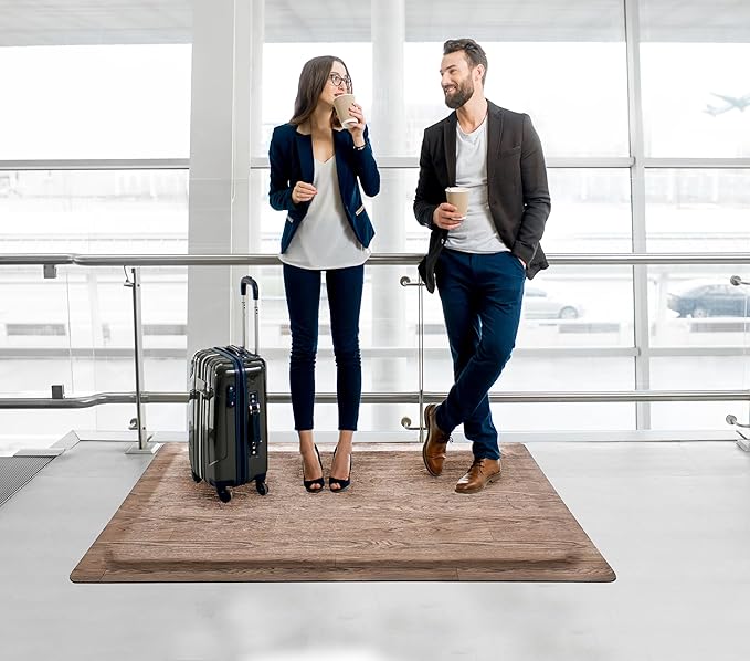Rhino Mats, Softwoods Anti Fatigue Floor Mat, Commercial Grade Kitchen Mat, Standing Desk Mat, Office, Garage or Anywhere, Standing Comfort. (Driftwood, 3' x 5' x 1/2")