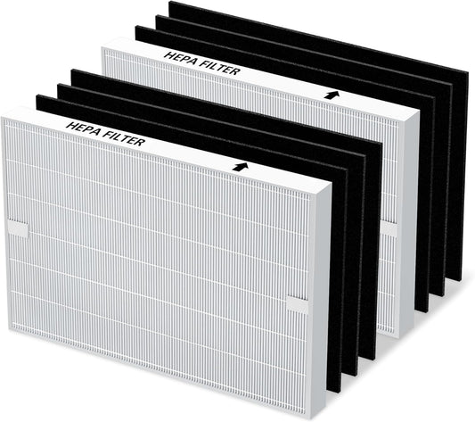 AP-1512HH Filter Replacement for Coway Airmega AP-1512HH and Airmega 200M Air Purifiers, 2 HEPA and 6 Carbon Filters Set, Compared to Part # 3304899
