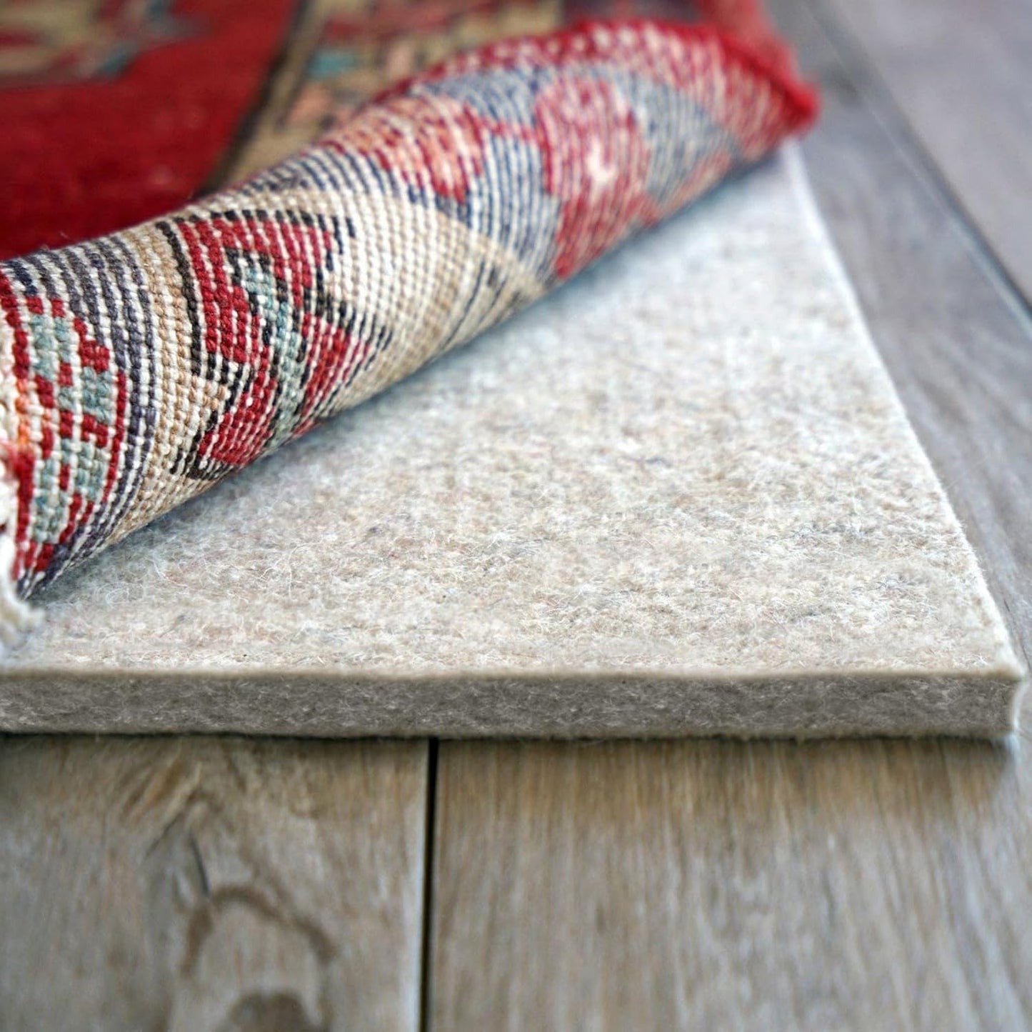 RUGPADUSA - Eco-Plush - 9'x13' - 1/2" Thick - 100% Felt - Luxurious Cushioned Rug Pad - Available in 3 Thicknesses, Many Custom Sizes