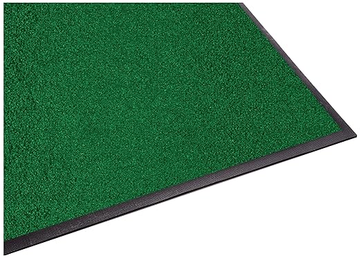 Guardian Platinum Series Indoor Wiper Floor Mat, Rubber with Nylon Carpet, 6'x15', Green
