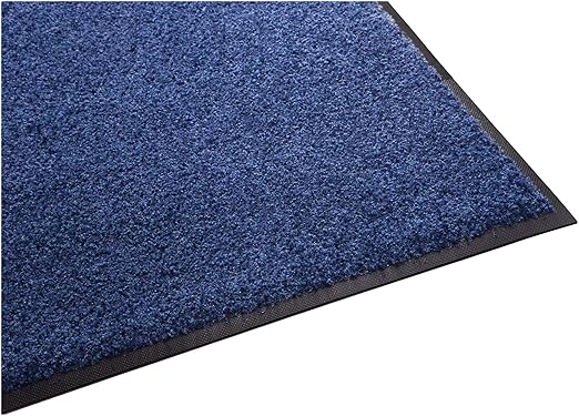 Guardian Floor Protection 94061120 Platinum Series Indoor Wiper Floor Mat, Rubber with Nylon Carpet, 6' Length, 11' Width,, Blue