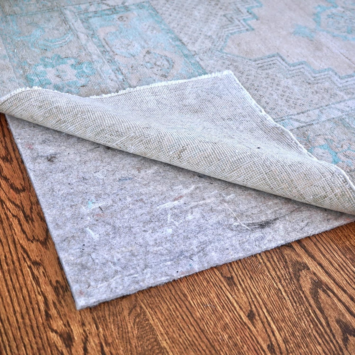 RUGPADUSA - Dual Surface - 7'10" x 10'10" - 1/8" Thick - Felt + Rubber - Non-Slip Backing Rug Pad - Adds Low-Profile Comfort and Protection