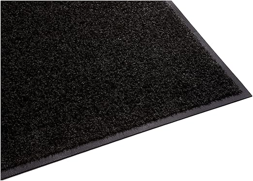 Guardian Platinum Series Indoor Wiper Floor Mat, Rubber with Nylon Carpet, 6'x13', Black