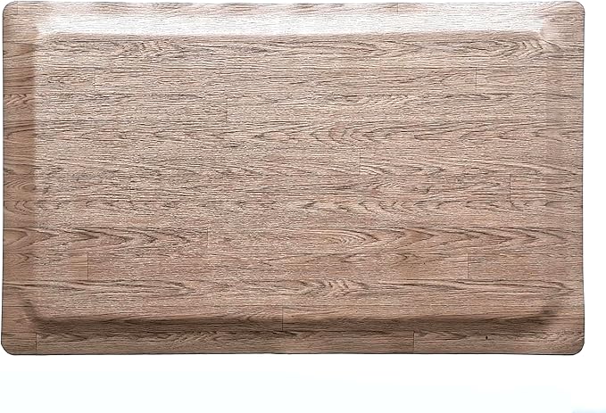 Rhino Mats, Softwoods Anti Fatigue Floor Mat, Commercial Grade Kitchen Mat, Standing Desk Mat, Office, Garage or Anywhere, Standing Comfort. (Driftwood, 3' x 4' x 1/2")