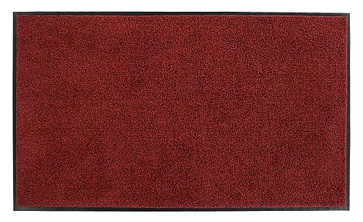 Guardian Platinum Series Indoor Wiper Floor Mat, Rubber with Nylon Carpet, 2'x3', Black