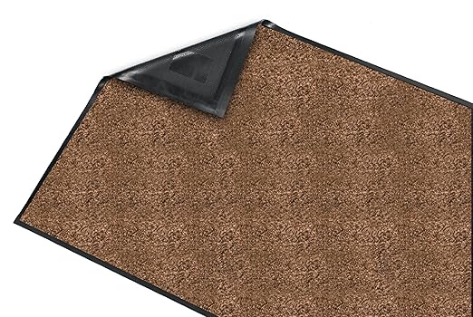 Guardian Floor Protection SS-MAT-20166 Platinum Series Indoor Wiper Floor Mat, Rubber with Nylon Carpet, 2' Length, 13' Width,, Brown