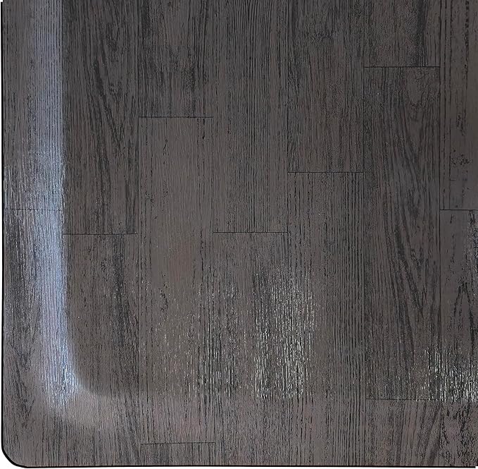 Rhino Mats, Softwoods Anti Fatigue Floor Mat, Commercial Grade Kitchen Mat, Standing Desk Mat, Office, Garage or Anywhere, Standing Comfort. (Black Walnut, 3' x 5' x 7/8")
