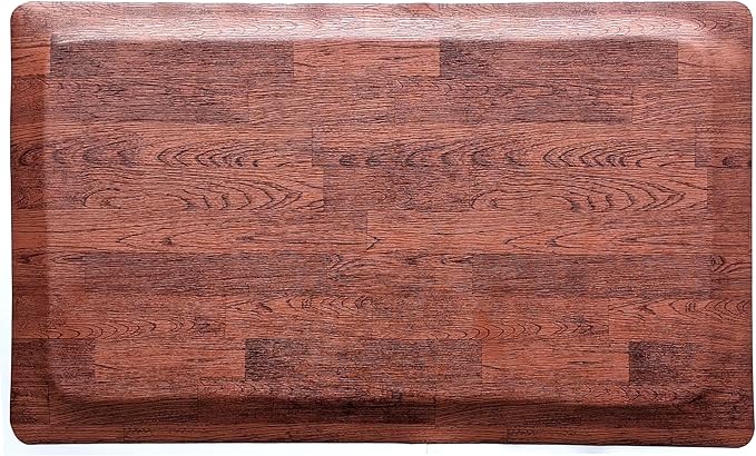 Rhino Mats, Softwoods Anti Fatigue Floor Mat, Commercial Grade Kitchen Mat, Standing Desk Mat, Office, Garage or Anywhere, Standing Comfort. (Oak, 4' x 6' x 7/8")